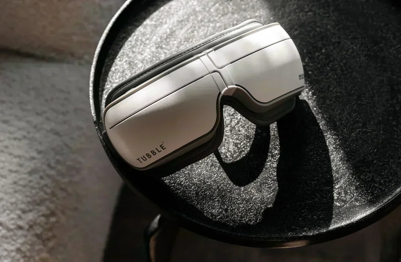 White Tubble device on a textured surface